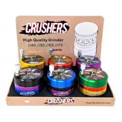 63mm Crushers Tri-Color Grinder 6ct Display [GR177]